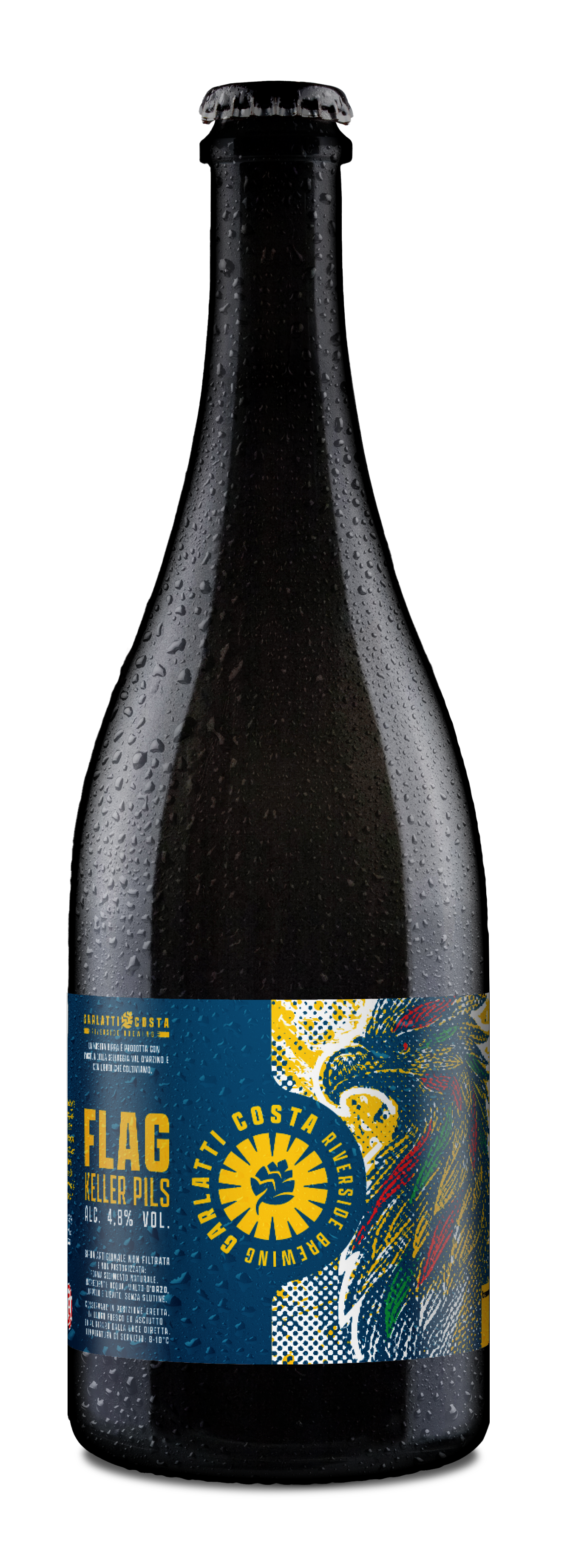 Birra Garlatti Costa Keller Pils in bottiglia da 75 cl
