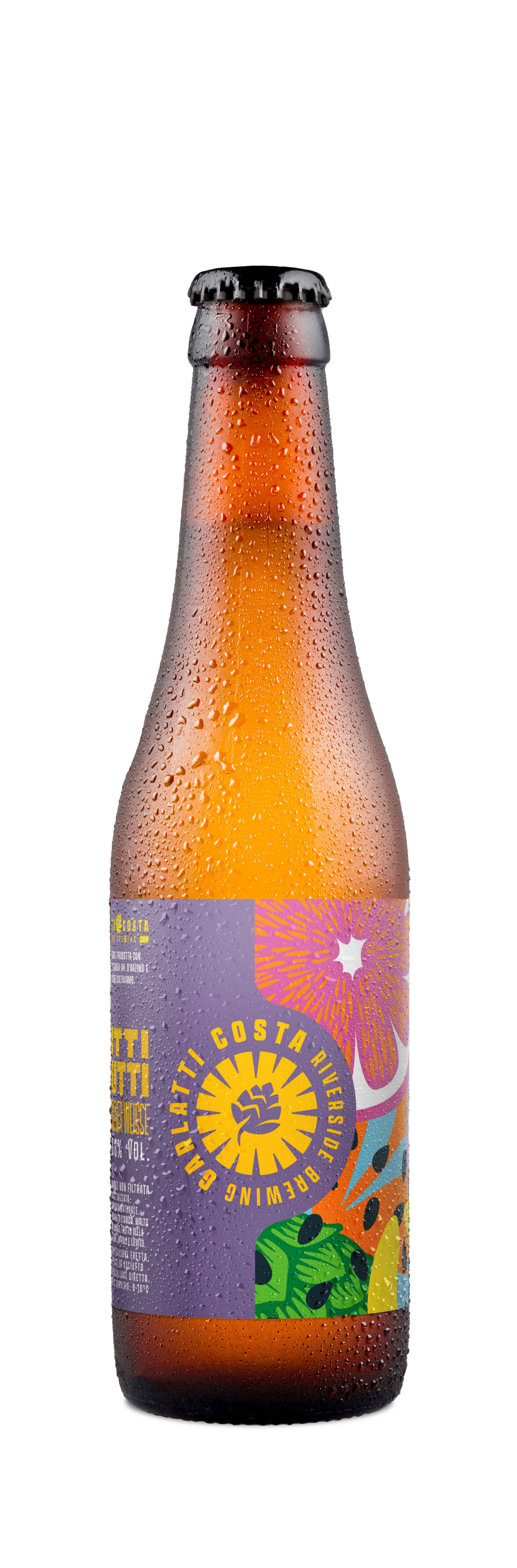 birra garlatti costa tuttifrutti in bottiglia da 33cl